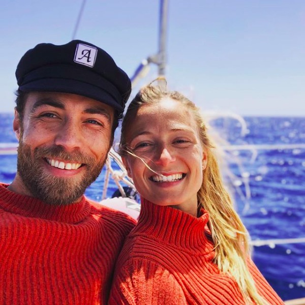 ジェームズ・ミドルトンさんと交際中のアリジー・テヴェネットさん（画像は『James Middleton　2019年5月7日付Instagram「Sail away with me」』のスクリーンショット）