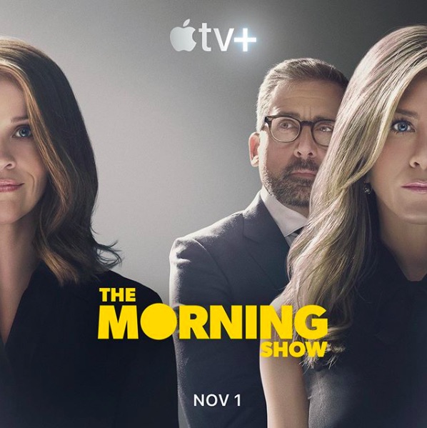 『The Morning Show』で共演するリース・ウィザースプーンとジェニファー・アニストン（画像は『The Morning Show　2019年9月10日付Instagram「The story breaks November 1 on ＠AppleTV.」』のスクリーンショット）