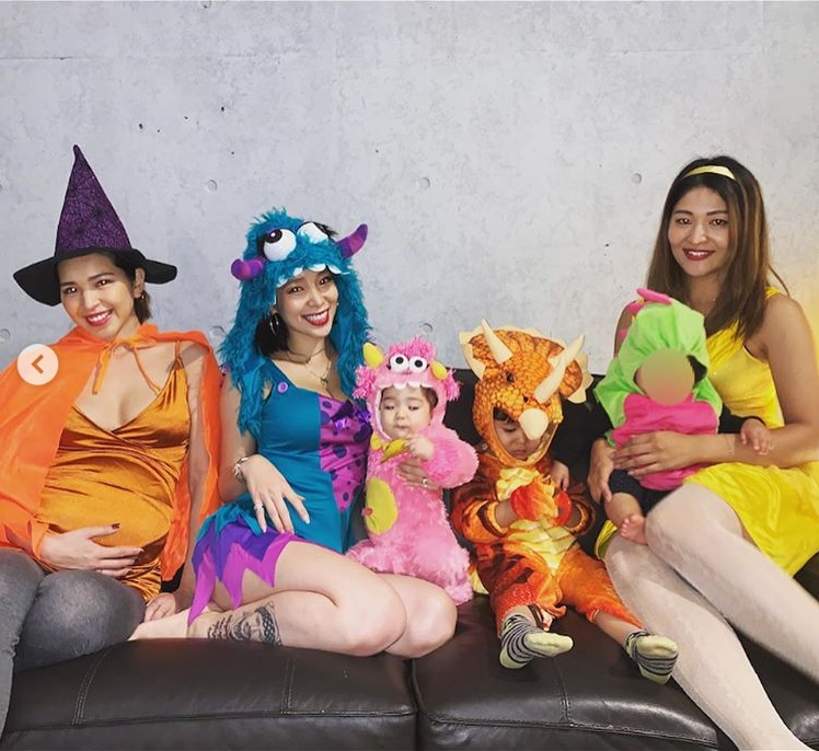 ママ友たちと紅蘭（画像は『紅蘭　2019年10月29日付Instagram「happy Halloween」』のスクリーンショット）