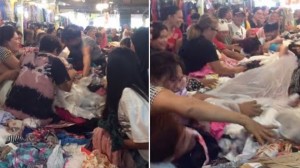 【海外発！Breaking News】露店で中古のブランドドレスを激しく奪い合う客「まるで野生化したよう」（フィリピン）＜動画あり＞