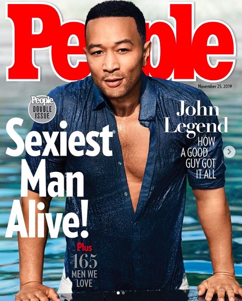 “最もセクシーな男性”のジョン・レジェンド（画像は『John Legend　2019年11月12日付Instagram「Wow. Thank you, ＠People.」』のスクリーンショット）