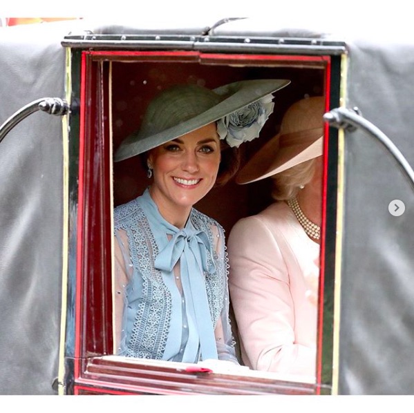 ママ友との交流も欠かせないキャサリン妃（画像は『Kensington Palace　2019年6月18日付Instagram「The Duke and Duchess of Cambridge, along with The Queen and Members of the Royal Family, attended Royal Ascot」』のスクリーンショット）