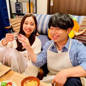 新木優子と浜野謙太（画像は『脱MKM！ユリカ　2019年11月1日付Instagram「山下さんといると楽しいのに…脱MKM誓ったのに。」』のスクリーンショット）
