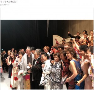 『令和・歌の祭典2019』の出演者たち（画像は『森口博子　2019年11月13日付オフィシャルブログ「サブちゃんさんと！」』のスクリーンショット）