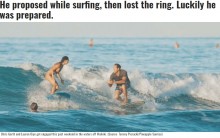【海外発！Breaking News】サーフィン中にプロポーズした男性　指輪を落とすも…（米）