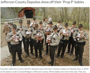 【海外発！Breaking News】米ミズーリ州保安官事務所でベビーラッシュ　17人の赤ちゃんが誕生