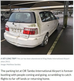 【海外発！Breaking News】最長15年も　空港に乗り捨てられた車70台、駐車料金の総額760万円（南ア）