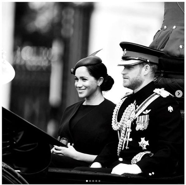 ヘンリー王子夫妻、新設したオフィスは1年も経たず閉鎖へ（画像は『The Duke and Duchess of Sussex　2019年6月8日付Instagram「Today The Duke and Duchess of Sussex joined The Queen and members of The Royal Family at the annual Trooping the Colour, to celebrate Her Majesty’s official birthday.」』のスクリーンショット）