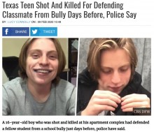 【海外発！Breaking News】いじめられている同級生を救った16歳少年、逆恨みされ銃で殺害される（米）