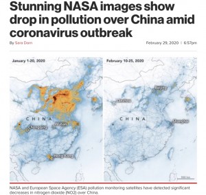 【海外発！Breaking News】「地球の反撃？」新型コロナ拡大後に中国上空の大気汚染濃度が減少