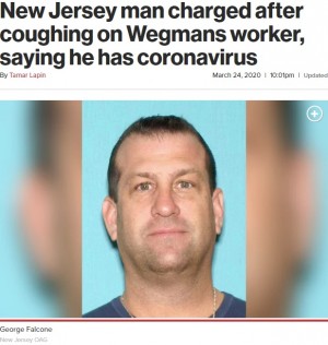 【海外発！Breaking News】「俺は新型コロナウイルスに感染している」と店員に近づいて咳をした男、テロ容疑で起訴（米）