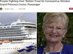 【海外発！Breaking News】米客船「グランド・プリンセス」号　乗客は「食事が足りないし腐っていた」「昼は少しのサラダだけ」