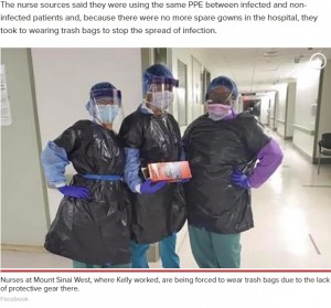 【海外発！Breaking News】「病院に防護服がない」ゴミ袋を纏うNY看護師、同僚が新型コロナ感染で死亡（米）