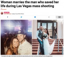 【海外発！Breaking News】ラスベガス銃乱射事件で命を守ってくれた男性と結婚した女性（米）