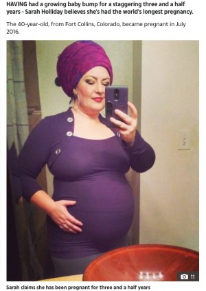 【海外発！Breaking News】「赤ちゃんに会うのが待ちきれない」妊娠3年半だと主張する女性（米）