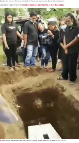 【海外発！Breaking News】棺の中の遺体が手を振った!?　埋葬中の「怖すぎる」現象をカメラが捉えた（インドネシア）＜動画あり＞