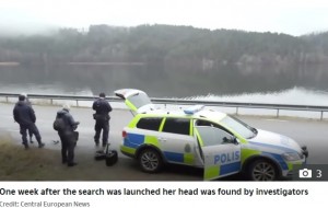 ウィルマさんを捜索中の警察官ら（画像は『The Sun　2020年5月18日付「SLAUGHTERED Missing Swedish girl, 17, beheaded by ex boyfriend, 23, after breaking up with him, cops say」（Credit: Central European News）』のスクリーンショット）