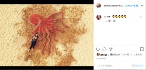 タコの作品（画像は『Andoni Bastarrika（Artista）　2019年8月9日付Instagram』のスクリーンショット）