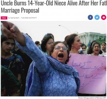 【海外発！Breaking News】14歳姪にガソリンをかけ火をつけて殺害した叔父、息子との結婚を断られて（パキスタン）