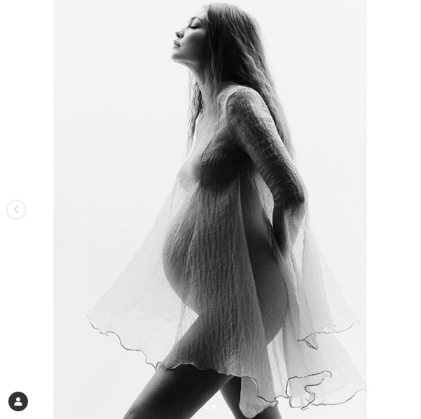 ジゼル・ブンチェンも「神々しい！」とジジの美しさを称賛（画像は『Gigi Hadid　2020年8月26日付Instagram「7.26.20」』のスクリーンショット）