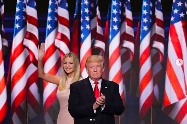親子揃って「常識外れ」の声も（画像は『Ivanka Trump　2020年8月23日付Instagram「I’m honored to introduce my father this Thursday night at the Republican National Convention!」』のスクリーンショット）