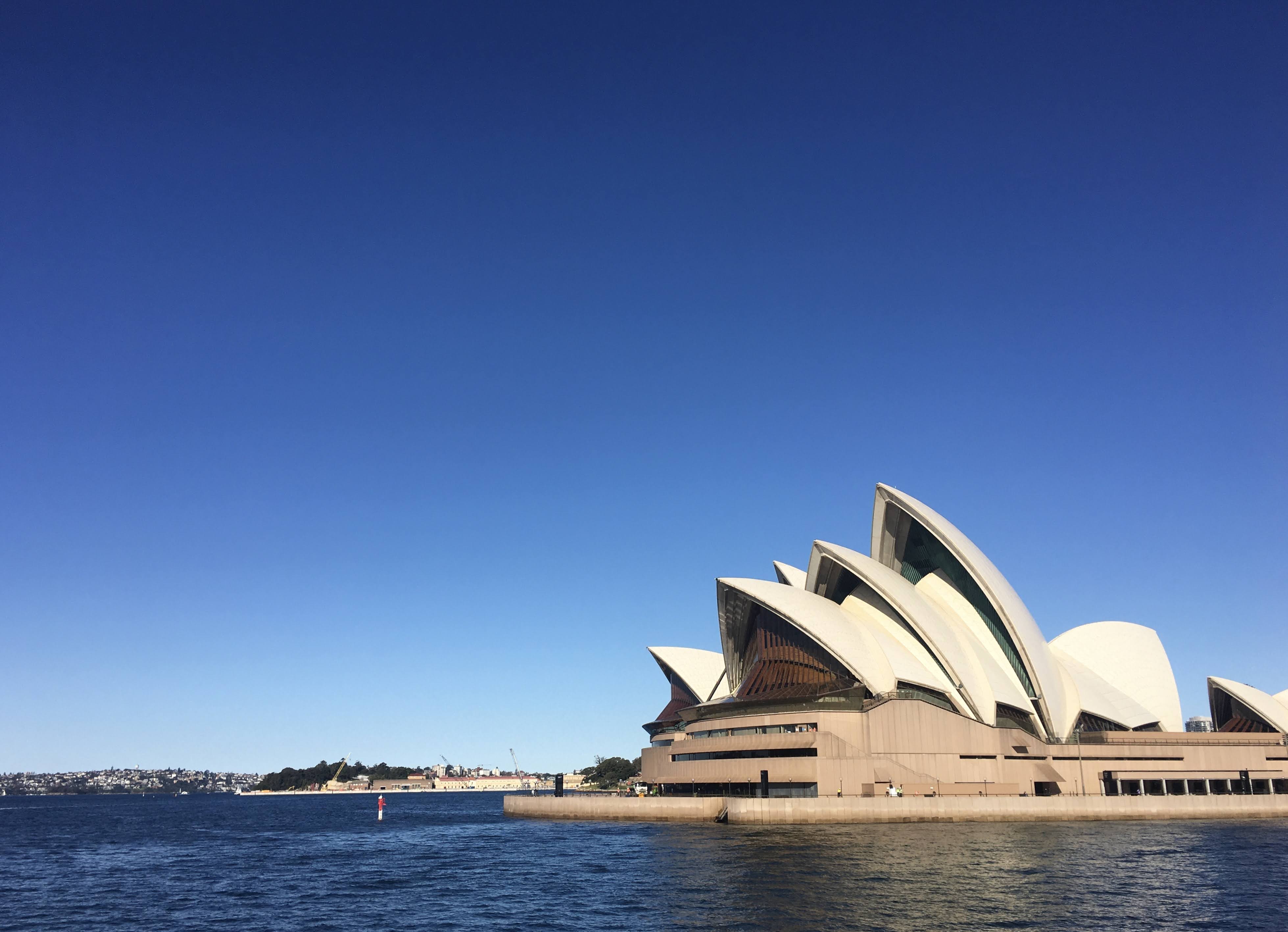 シドニーの世界遺産オペラハウス（撮影：iruy）