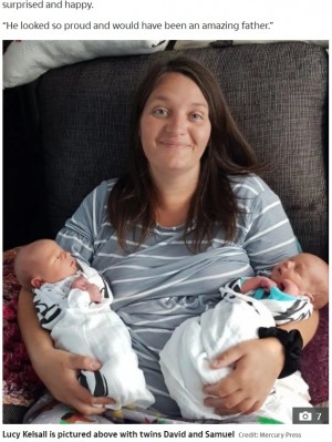 【海外発！Breaking News】夫の死から3年後、精子凍結保存により体外受精で双子を出産した女性（英）