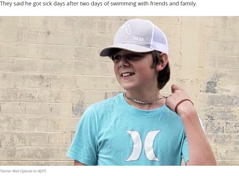 「脳を食べるアメーバ」により亡くなった少年（画像は『News4Jax　2020年9月8日付「Parents: Putnam County boy, 13, dies from brain-eating amoeba」（Special to WJXT）』のスクリーンショット）