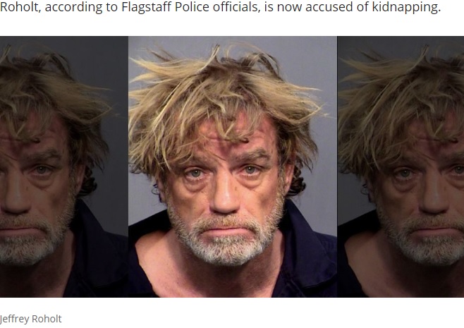 誘拐未遂で逮捕されたジェフリー・ロホルト（画像は『FOX 10 Phoenix　2020年9月4日付「PD: Man arrested, accused of trying to kidnap infant in self-checkout line at Flagstaff Bashas’」』のスクリーンショット）
