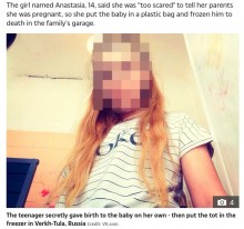 【海外発！Breaking News】「両親に知られるのが怖かった」14歳少女が出産、新生児を冷凍庫で凍死させる（露）