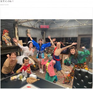 “女子メンタル”に参加した7人（画像は『金田朋子　2020年10月24日付オフィシャルブログ「女子メンタル！」』のスクリーンショット）