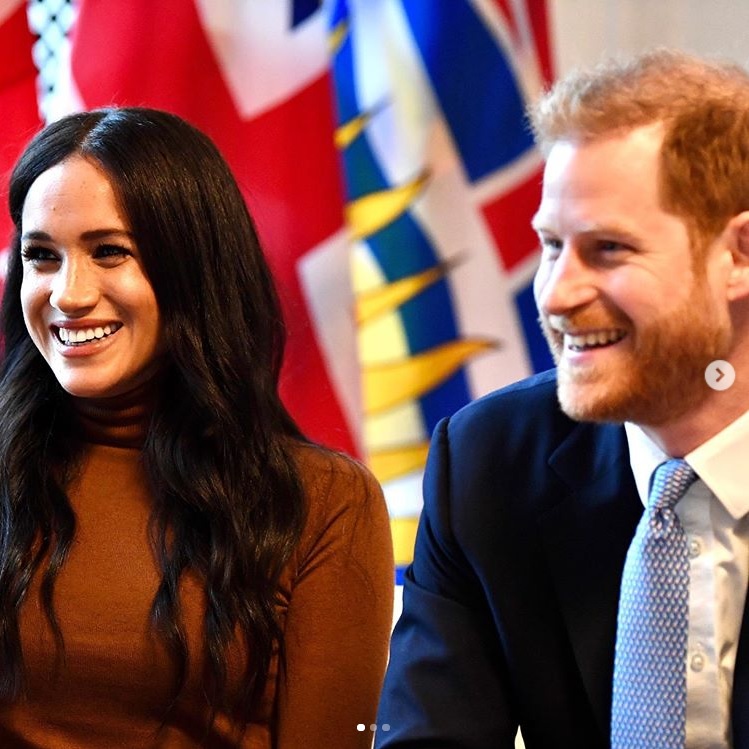 メーガン妃とヘンリー王子は「知り合いではないセレブ」も招待していた？（画像は『The Royal Family　2020年1月8日付Instagram「The Duke and Duchess of Sussex visited Canada House yesterday, the home of Canada’s High Commission in London.」』のスクリーンショット）