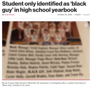【海外発！Breaking News】高校の年鑑アルバムで黒人生徒の名前が無く「黒人の男」と記載　保護者から非難の声（米）