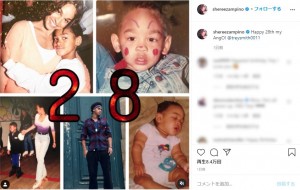 実母シェリーからもお祝いのメッセージ（画像は『Sheree Zampino　2020年11月11日付Instagram「Happy 28th my AngO!」』のスクリーンショット）