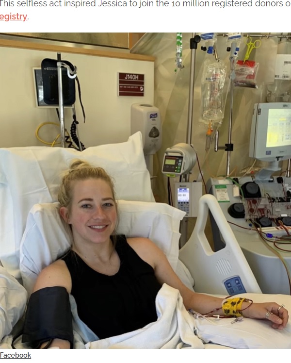 見ず知らずの4歳児を救うためにドナーになった女性（画像は『InspireMore.com  2020年11月15日付「Sick 4-Yr-Old Gets New Lease On Life Thanks To Stranger’s Stem Cell Donation.」（Facebook）』のスクリーンショット）