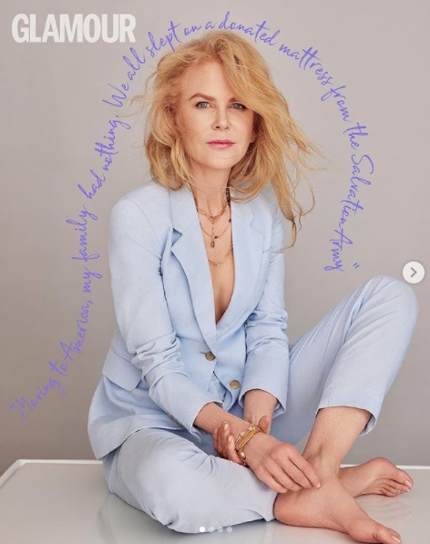 ティーンエイジャー時代の悩みを明かしたニコール・キッドマン（画像は『Nicole Kidman　2020年11月23日付Instagram「So lovely to chat with ＠GlamourUK about ＠UndoingHBO ＆ ＠PromNetflix for their November cover issue」』のスクリーンショット）