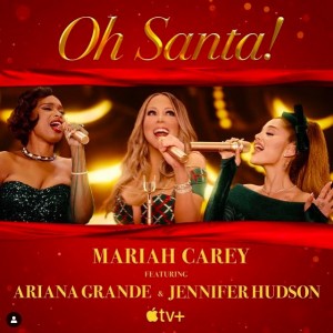 ジェニファー＆マライア＆アリアナ、3大歌姫が集結（画像は『Mariah Carey　2020年12月3日付Instagram「MC x AG x JH」』のスクリーンショット）