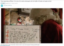 【海外発！Breaking News】サンタに宛てた9歳女児の「欲しい物リスト」がなかなかの欲張りぶり（英）