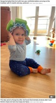 【海外発！Breaking News】赤ちゃんの頭を守るため母親が作ったユニークな帽子に賛否の声「素晴らしいアイディア」「必要ない」（露）