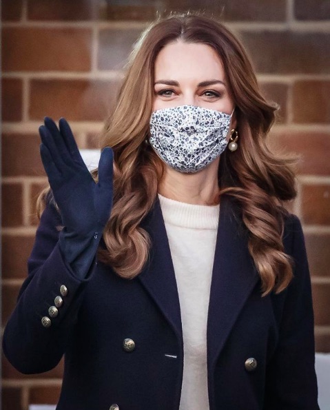 キャサリン妃、今年のバースデーショットはマスク姿で（画像は『Duke and Duchess of Cambridge　2021年1月9日付Instagram「Thank you for your kind wishes on The Duchess’ birthday.」』のスクリーンショット）