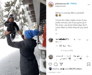 【海外発！Breaking News】1歳児を積雪の中に投げた母親、批判の声に「安全に配慮した上で息子は楽しく遊んでいる」と猛反論（米）＜動画あり＞
