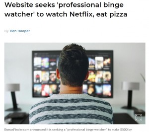 【海外発！Breaking News】ピザを食べながらNetflixを見る人を募集中　報酬は52,000円（米）