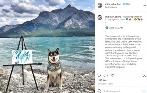 カナダの美しい自然をバックに微笑むハンター（画像は『H U N T E R　2019年9月14日付Instagram「I found inspawration in a gorgeous place」』のスクリーンショット）