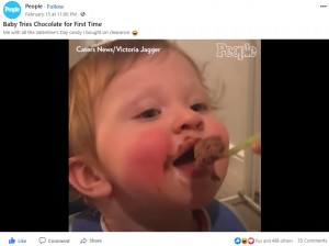 【海外発！Breaking News】初めてチョコレートムースを食べた赤ちゃん、その興奮ぶりにほっこり（英）＜動画あり＞