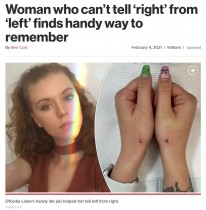 【海外発！Breaking News】左右が区別できず悩む女性がタトゥーで解決　SNS投稿に「私も必要かも」の声（豪）