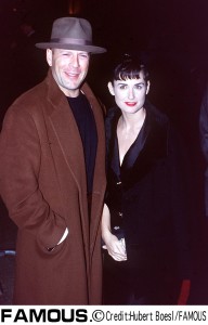 1996年1月『The Juror』のプレミアに出席したブルース＆デミ