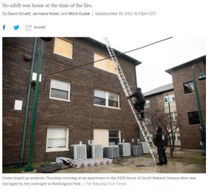 【海外発！Breaking News】火災から逃れるため決断を迫られた8歳少女、3階窓から地面のマットレスにジャンプ（米）