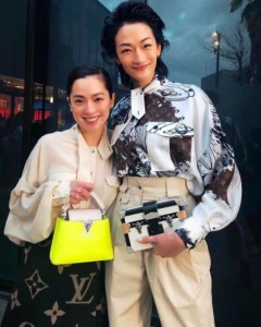 イベントで再会した中村アンと冨永愛（画像は『冨永愛　2021年3月18日付Instagram「中村アンちゃんと」』のスクリーンショット）