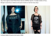 【海外発！Breaking News】大好きなヘビメタで110キロ超から64キロまで大減量した女性　「お腹の皮は努力の証」（英）