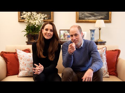 YouTubeチャンネルを開設したウィリアム王子夫妻（画像は『The Duke and Duchess of Cambridge　2021年5月5日公開YouTube「Welcome to our official YouTube channel!」』のサムネイル）